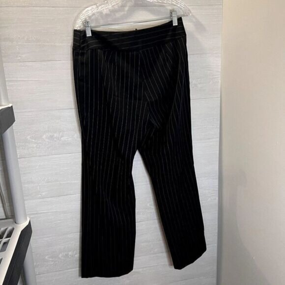 Alyn Paige Women's Straight Wide Legs Pinstripe Dress Pants for‎ Office - Picture 4 of 6